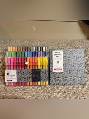 NEW! Grabie Set of 48 Extra Fine Tip Acrylic Markers